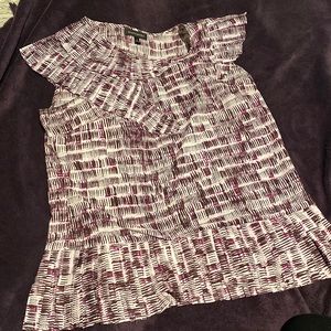 Banana Republic ruffle shirt